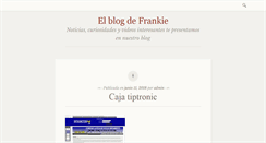 Desktop Screenshot of frankiebooblog.com
