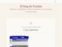 Tablet Screenshot of frankiebooblog.com